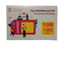 Domino Telekom SIM kártya 1GB 20 Perc