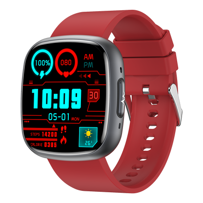 Activa Aura női okosóra, piros, bluetooth EKG és vércukormérő