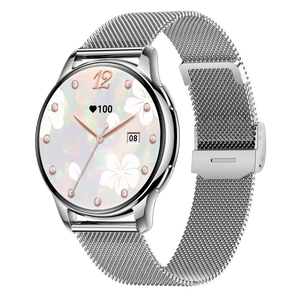 Activa Luna női okosóra bluetooth, ezüst fém színű, fém óraszíjjal