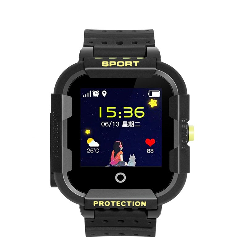 KidSafe Pro fekete gyerek okosóra magyar menüvel kijelző