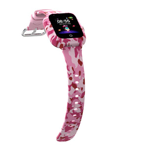 KidSafe Commando 4G camuflage pink gyerek okosóra kiterítve