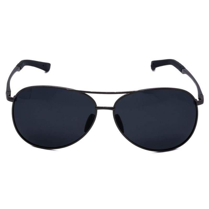 Nokk Aviator unisex csillogó fekete polarizált pilóta napszemüveg - Malbini