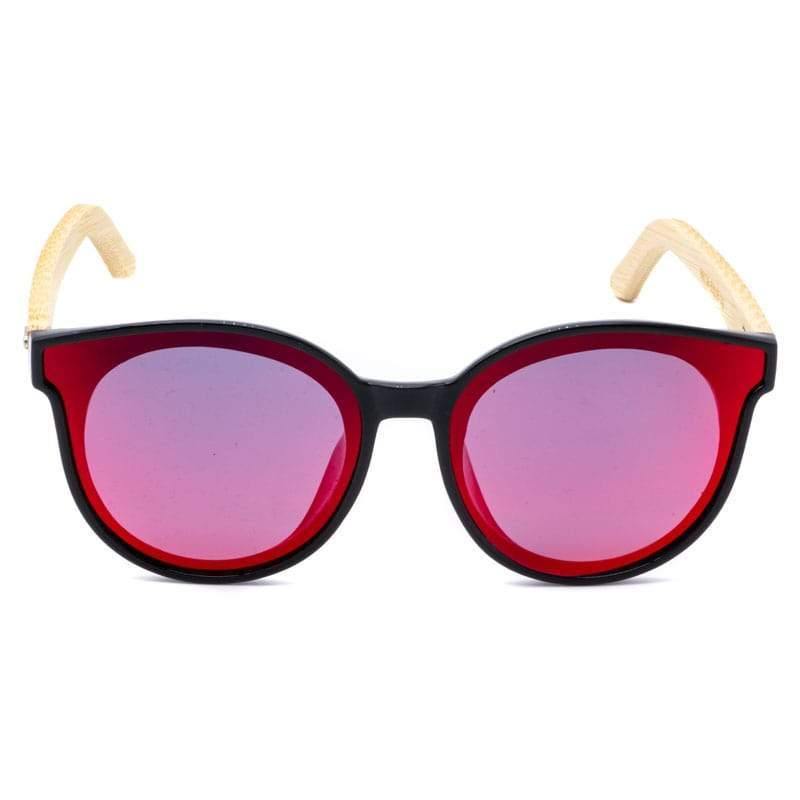 Nokk Styler piros bambusz nõi napszemüveg, polarizált - Malbini